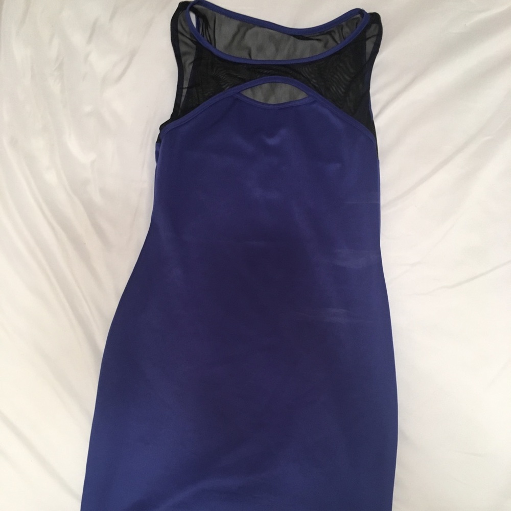 Blue bodycon dress